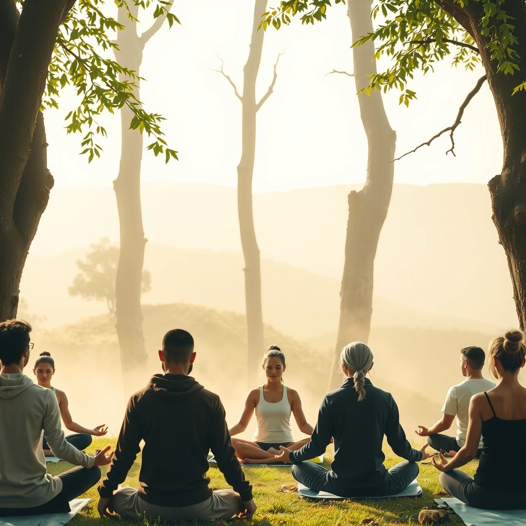 Natural wellness community background