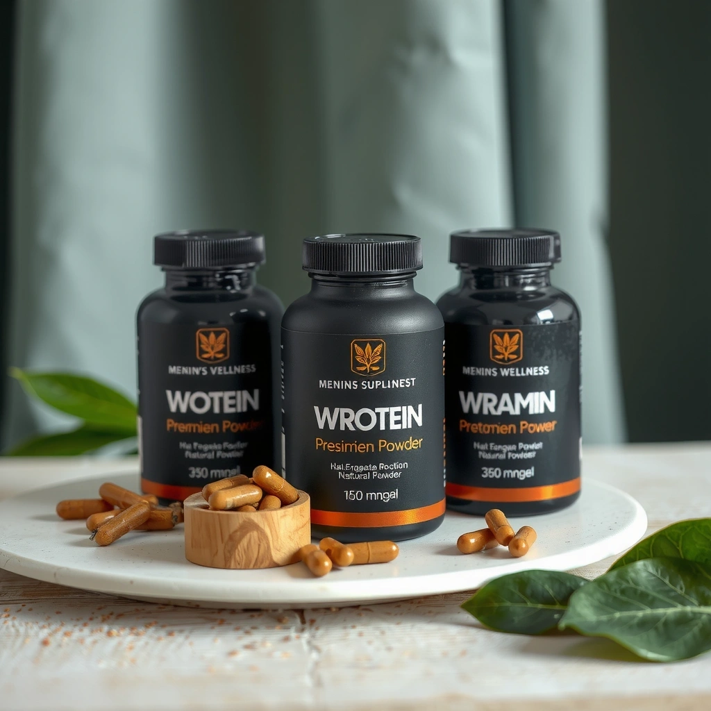 Premium men's wellness supplements and natural vitality products