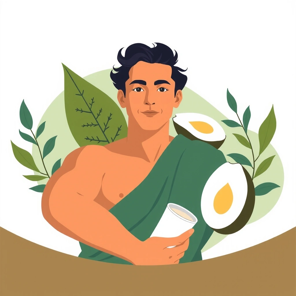 Men's supplement benefits illustration